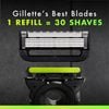 Bộ sản phẩm Gillette Labs dao cạo tẩy tế bào chết, 1 cán dao, 2 lưỡi dao thay thế và giá đỡ từ tính cao cấp.