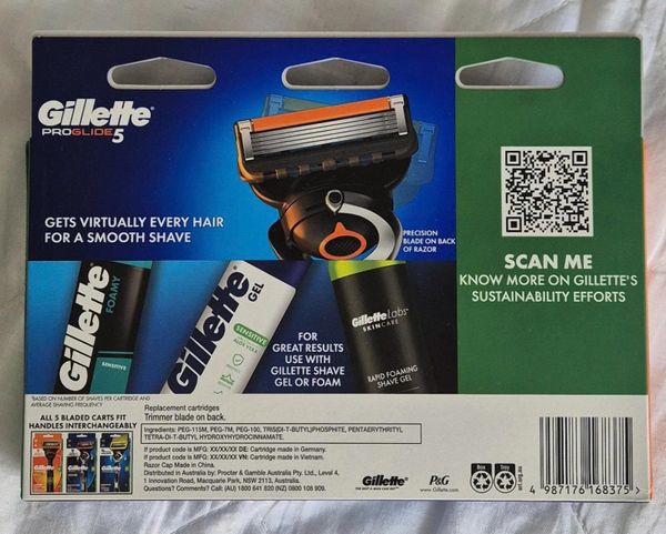 Bộ 12 lưỡi dao cạo Gillette Proglide 5 (Mẫu mới)