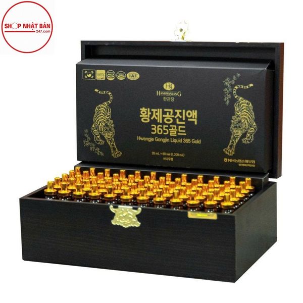 Tinh chất đông trùng hạ thảo 365 Hwangjin Liquid Gold Hàn Quốc (hình hổ)