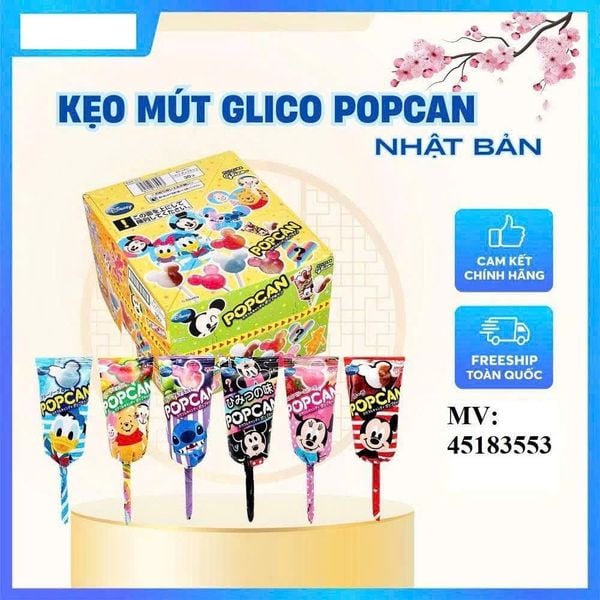 Kẹo mút Glico Popcan Nhật Bản