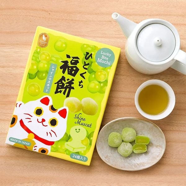Bánh mochi Lucky Bite vị nho xanh Nhật Bản 288g (24 cái)