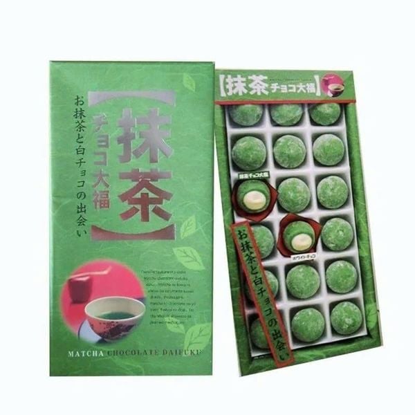 Bánh mochi Daifuku trà xanh nhân socola 234g (18 bánh)