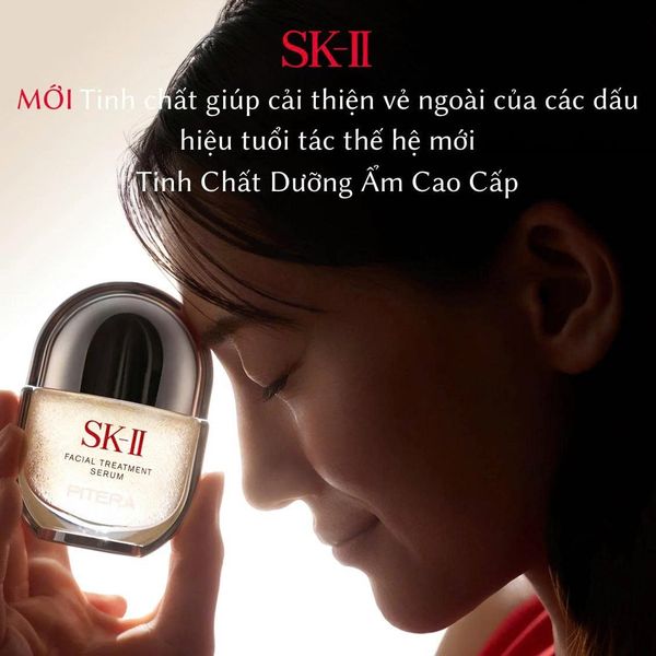 Tinh chất dưỡng da mặt cao cấp SK-II 50ml, mẫu mới năm 2026, sản xuất tại Nhật Bản.
