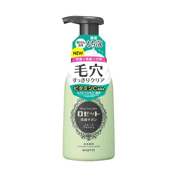Sữa rửa mặt tạo bọt Rosette Smooth Wash thu nhỏ lỗ chân lông