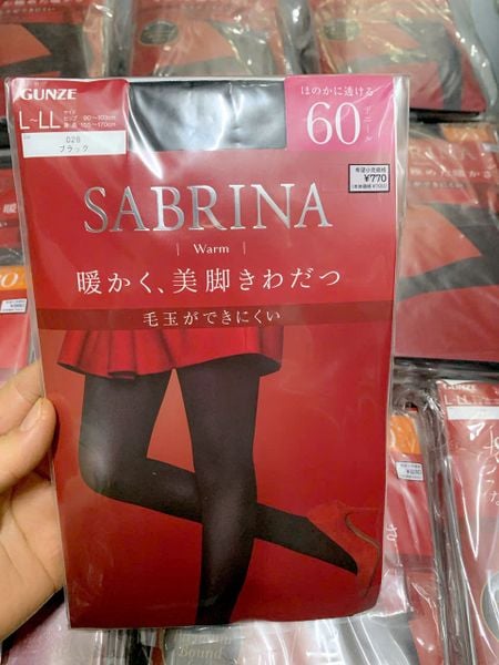 Quần tất giữ ấm SABRINA (GUNZE) dành cho nữ, độ dày 60D, mềm mại và cực kỳ ấm áp