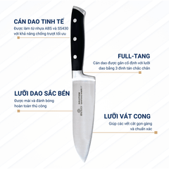 Dao Thái Đa Năng Santoku Benchusch 6 Inch - Lưỡi Dao 15,5 cm - Dòng Santoku - Solution Series