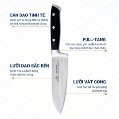Bộ 02 Dao Nhà Bếp Benchusch Solution Series - Dao Santoku 6 Inch & Dao Gọt 5 Inch