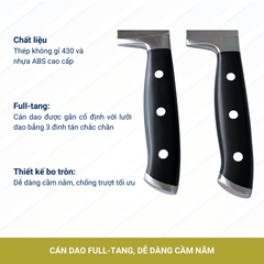 Bộ 02 Dao Nhà Bếp Benchusch Solution Series - Dao Đầu Bếp 7 Inch & Dao Santoku 6 Inch