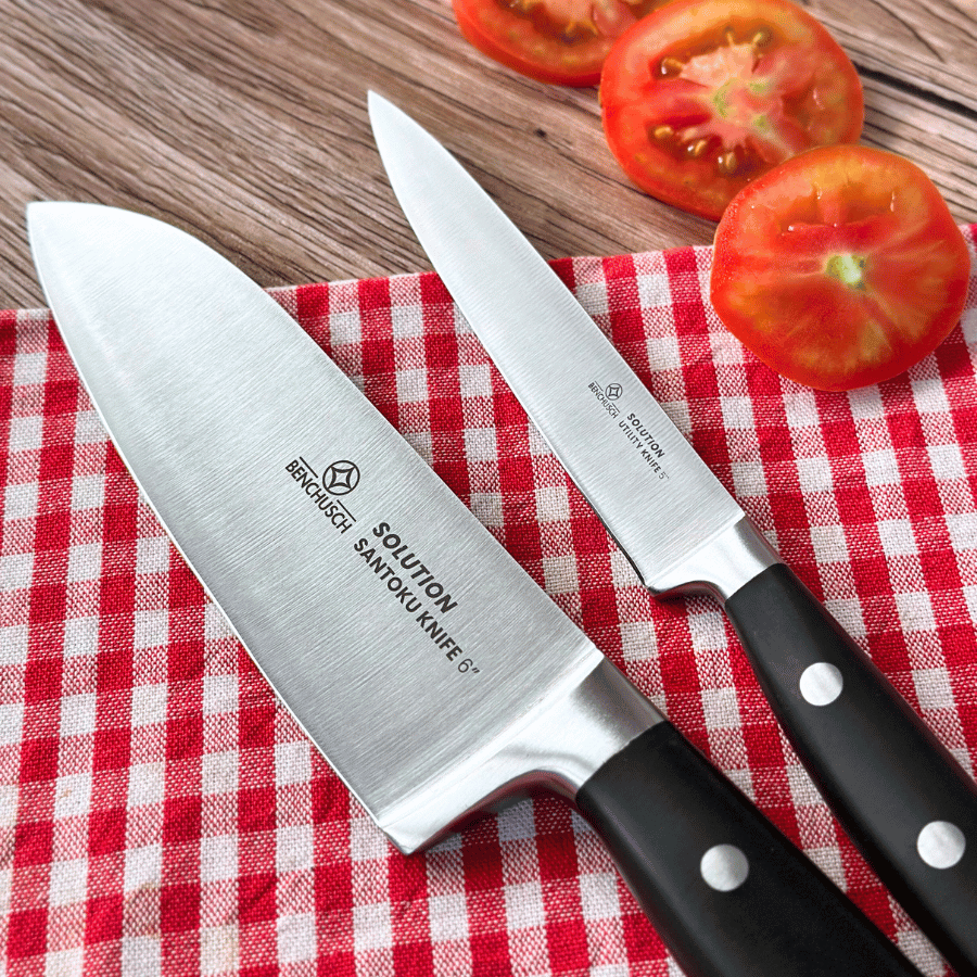 Bộ 02 Dao Nhà Bếp Benchusch Solution Series - Dao Santoku 6 Inch & Dao Gọt 5 Inch