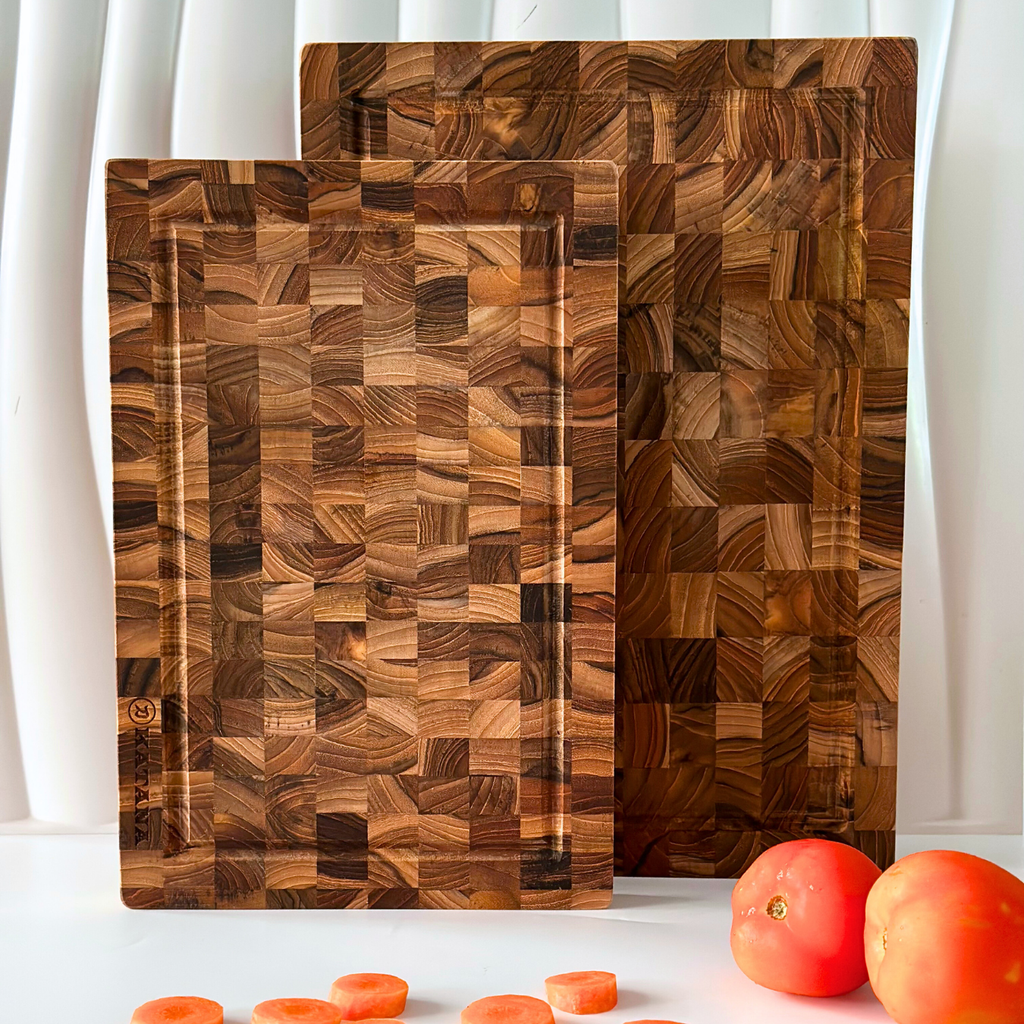 Thớt Gỗ Teak Katana KT00 và KT01 (Dày 25mm) – Tiện Lợi Thái Băm – Dễ Dàng Vệ Sinh