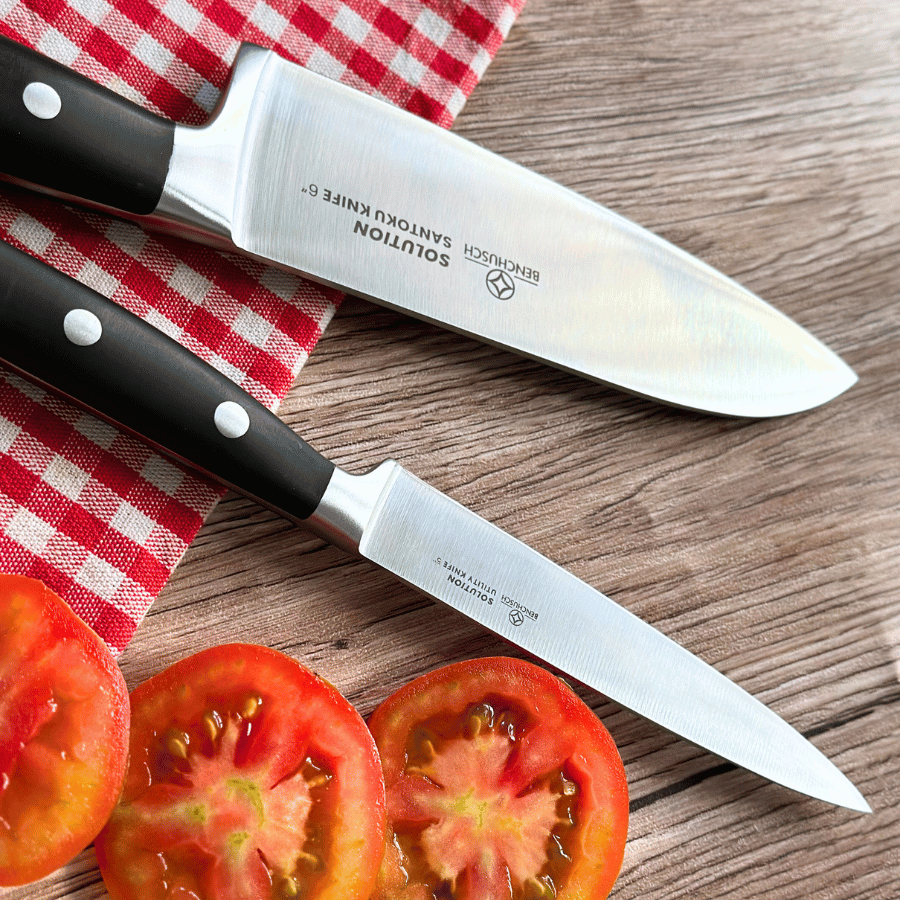 Bộ 02 Dao Nhà Bếp Benchusch Solution Series - Dao Santoku 6 Inch & Dao Gọt 5 Inch