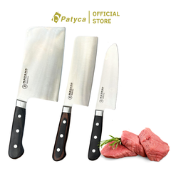 Bộ 03 Dao Bếp Cao Cấp Katana Essential - Dao Chặt 200mm & Dao Bếp Santoku 165mm & Dao Thái Nakiri 180mm – KATA201-203-206