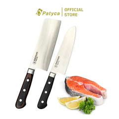 Bộ 2 Dao Katana Essential Santoku 165mm & Nakiri 180mm – Dao Thái Thịt Cá Rau Củ – KATA201 & KATA203