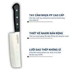 Dao Bếp Cao Cấp KATANA Basic Nakiri 165mm - Dao Thái Rau Củ KATA403