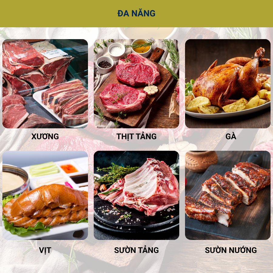 Dao Chặt Chuyên Dụng KATANA Essential Chopping 200mm - Dao Chặt Gà Vịt KATA206