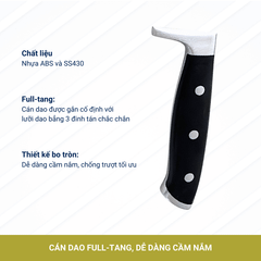 Dao Đầu Bếp Benchusch 7 Inch - Lưỡi Dao 18 cm - Dòng Chef Knife - Solution Series