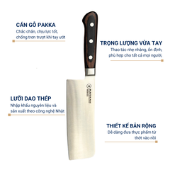 Dao Bếp Cao Cấp KATANA Essential Nakiri 180mm - Dao Thái Rau Củ Quả KATA203