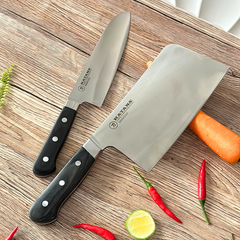 Bộ Dao Chặt và Dao Bếp Cao Cấp Katana Essential Chopping 200mm & Santoku 165mm – KATA206 & KATA201