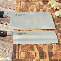 Bộ Dao Chặt và Dao Thái Cao Cấp Katana Essential Chopping 200mm & Nakiri 180mm – KATA206 & KATA203