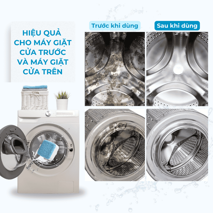 Viên Tẩy Lồng Máy Giặt Mr. Fresh – Hộp 16 Viên (15gr/viên)