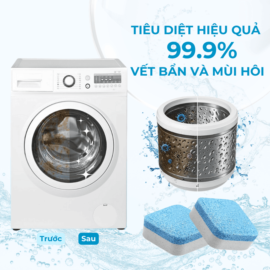 Viên Tẩy Lồng Máy Giặt Mr. Fresh – Hộp 16 Viên (15gr/viên)