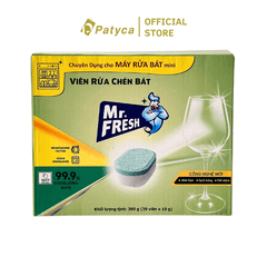 Viên Rửa Chén Bát Mr. Fresh Size Nhỏ – Hộp 39 Viên (10gr/viên)