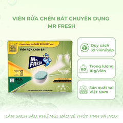 Viên Rửa Chén Bát Mr. Fresh Size Nhỏ – Hộp 39 Viên (10gr/viên)
