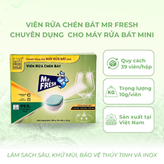 Viên Rửa Chén Bát Mr. Fresh Size Nhỏ – Hộp 39 Viên (10gr/viên)