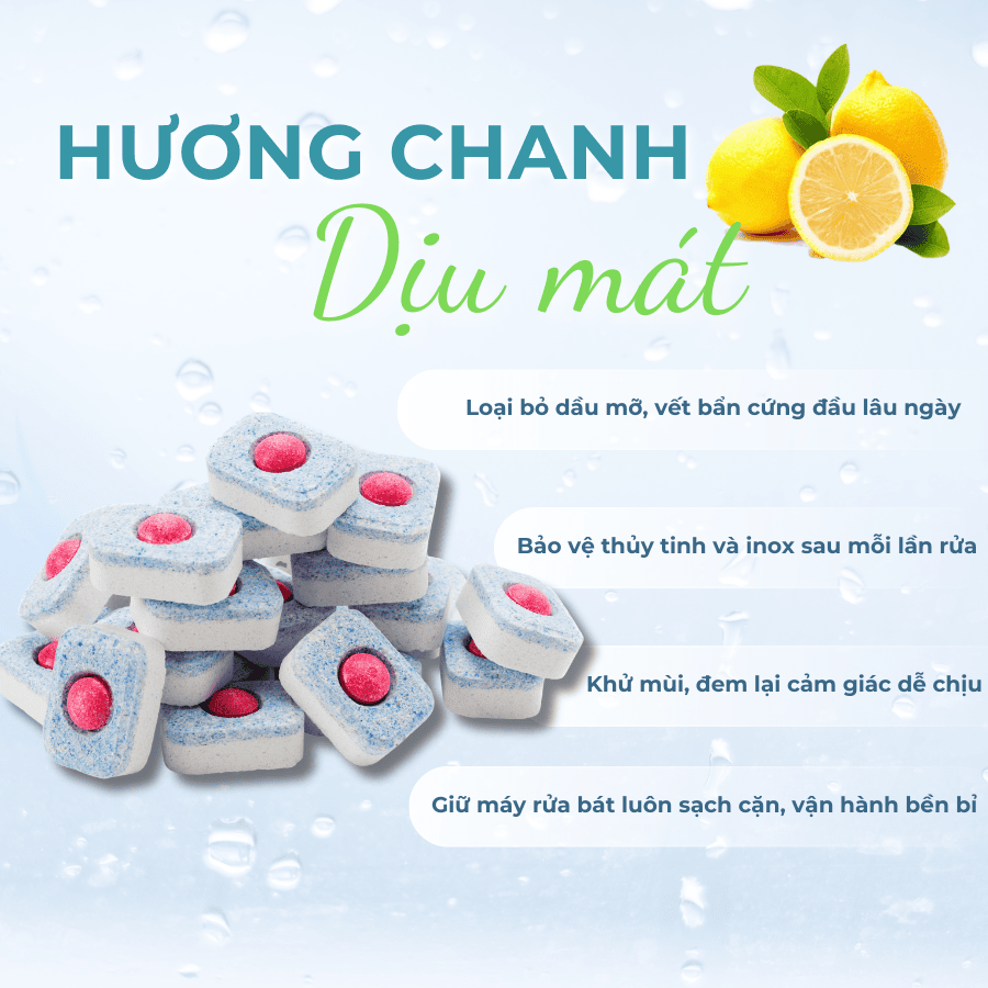 Viên Rửa Chén Bát Mr. Fresh – Hộp 32 Viên (20gr/viên)