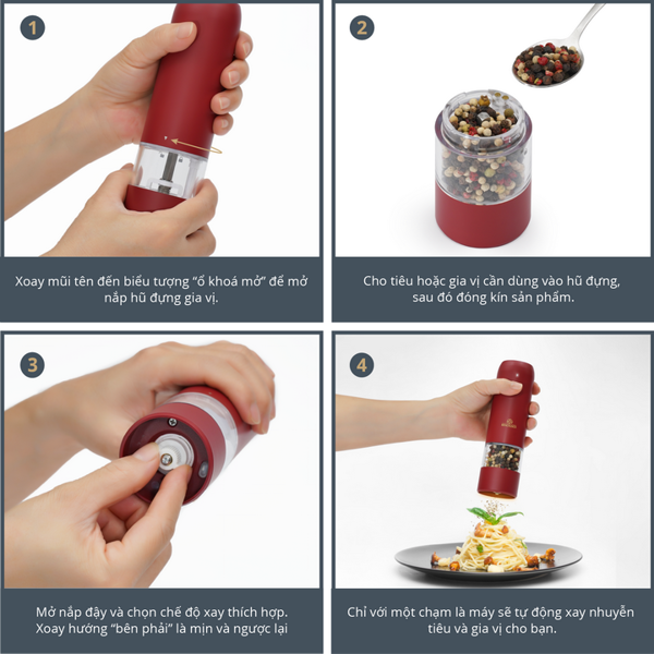 Máy Xay Tiêu Tự Động Bằng Điện Benchusch