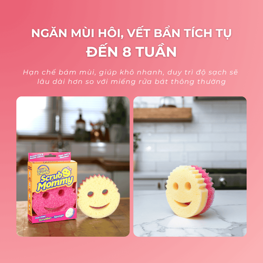 Miếng Rửa Chén Bọt Biển Scrub Mommy - Thương Hiệu Scrub Daddy