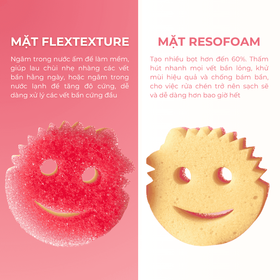 Miếng Rửa Chén Bọt Biển Scrub Mommy - Thương Hiệu Scrub Daddy