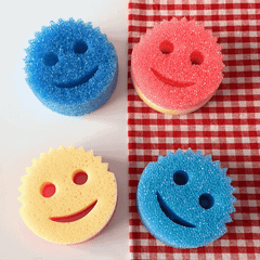 Bộ Đôi Miếng Rửa Chén Bọt Biển Scrub Babies - Thương Hiệu Scrub Daddy