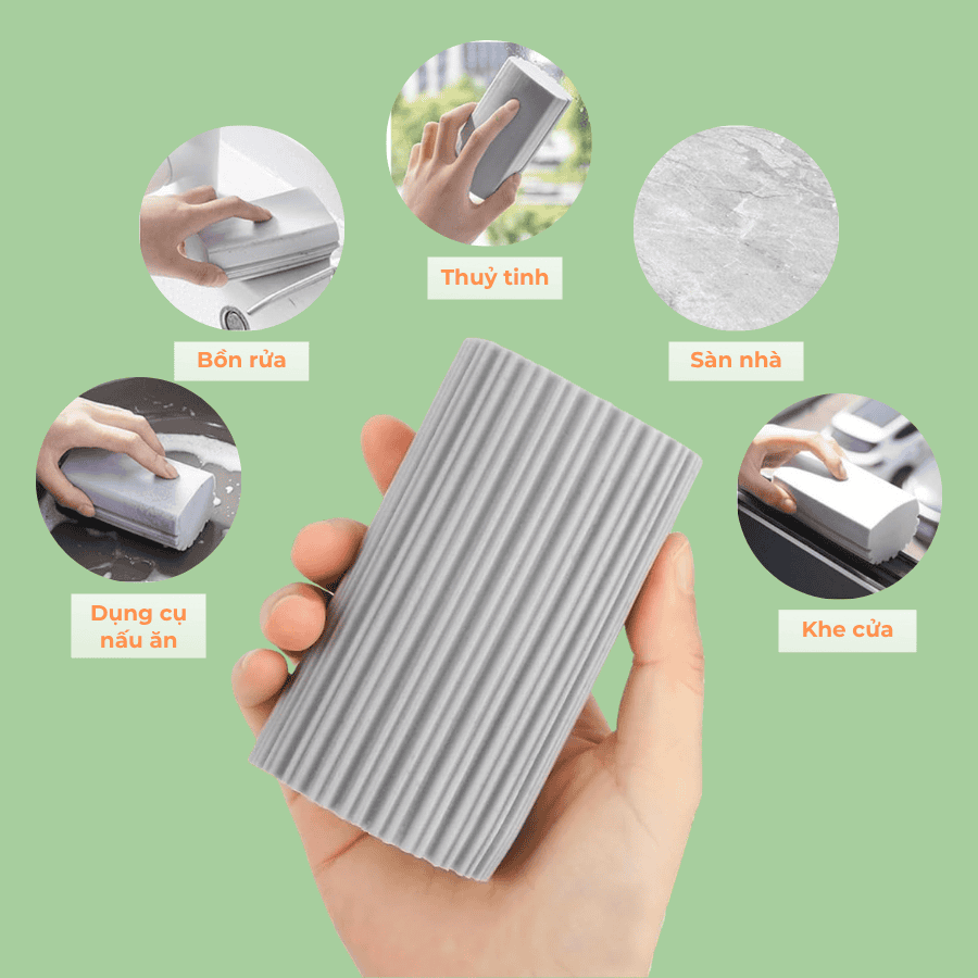 Miếng Xốp Lau Chùi Đa Năng Damp Duster Scrub Daddy