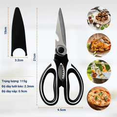 Kéo Cắt Thực Phẩm Nhà Bếp Đa Năng Benchusch