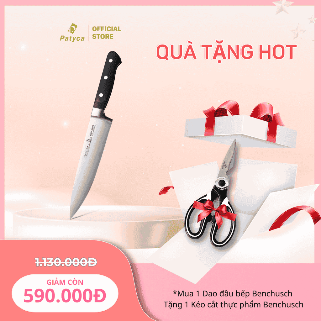 Dao Đầu Bếp Benchusch 8 Inch - Thép Carbon Đức