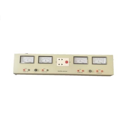 bảng điện bàn thí nghiệm vật lý 4 đồng hồ