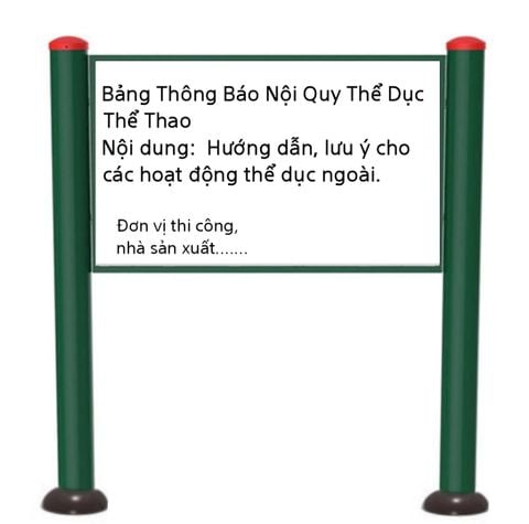 Bảng nội quy ngoài trời