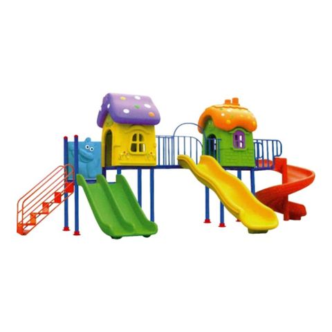 Bộ liên hoàn 3 khối nhà nấm cầu trượt