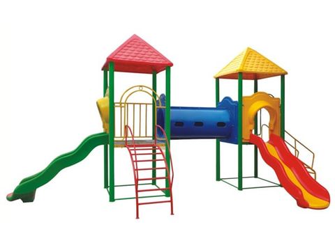 Bộ liên hoàn nhà chòi 2 khối cầu trượt kép