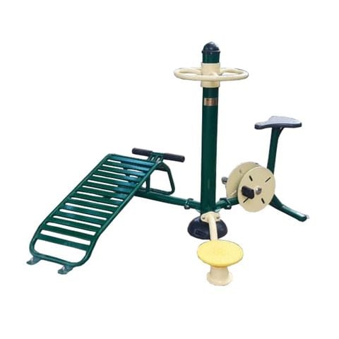 Cụm thiết bị tập lưng, bụng, đạp xe