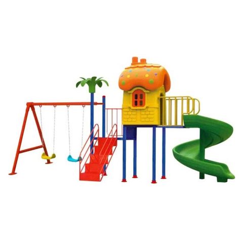 Liên hoàn 2 khối nhà nấm kèm xích đu