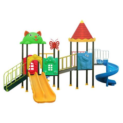 Nhà liên hoàn cổ tích 3 khối cầu trượt