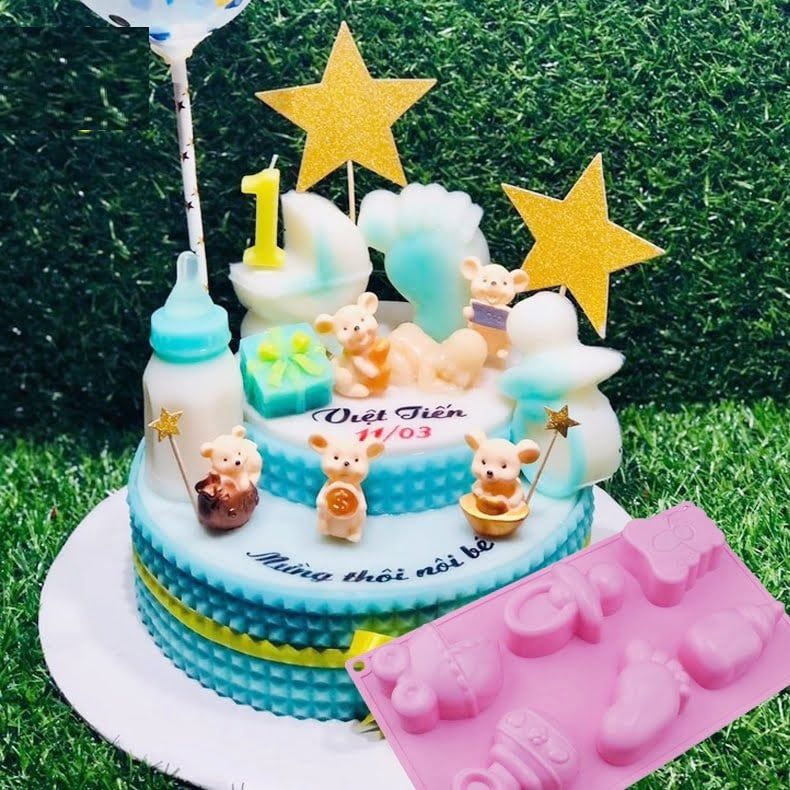 Khuôn silicon chủ đề Em Bé Baby