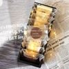 Hộp trung thu nắp nhựa mờ 4 bánh 80g Đen (10 hộp)