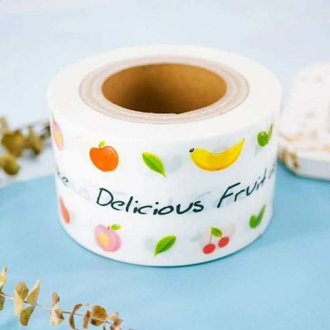 Cuộn mica Hoa Quả 8cm 1kg