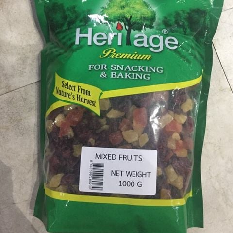 Trái cây hỗn hợp sấy khô Heritage 1kg.