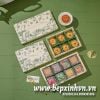 Bộ túi hộp trung thu 8 bánh 80g Rừng xanh (Kèm khăn)