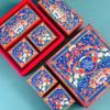 Bộ túi hộp trung thu 4 bánh 150g-250g Lân Vũ