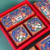 Bộ túi hộp trung thu 4 bánh 150g-250g Lân Vũ